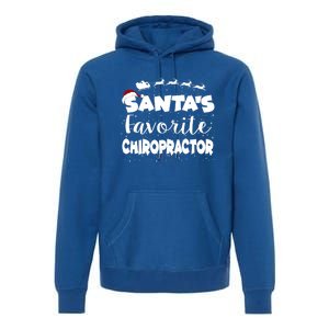 SantaS Favorite Chiropractor Christmas Gift Premium Hoodie