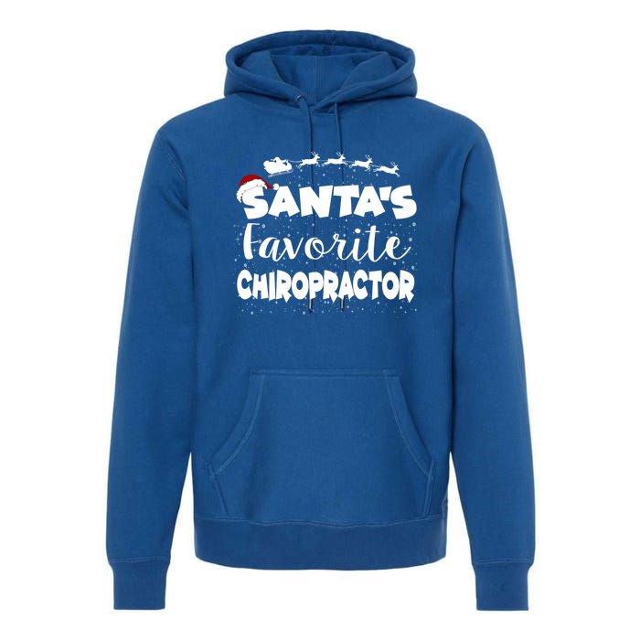 SantaS Favorite Chiropractor Christmas Gift Premium Hoodie