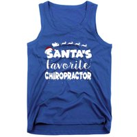 SantaS Favorite Chiropractor Christmas Gift Tank Top