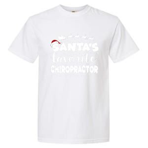 SantaS Favorite Chiropractor Christmas Gift Garment-Dyed Heavyweight T-Shirt