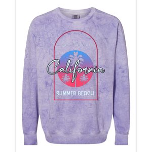 San Francisco California Summer Beach Colorblast Crewneck Sweatshirt