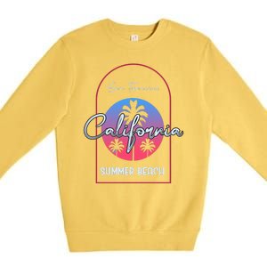 San Francisco California Summer Beach Premium Crewneck Sweatshirt