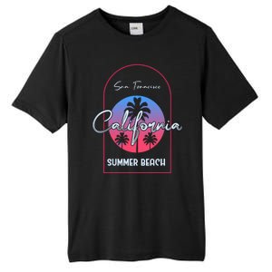 San Francisco California Summer Beach Tall Fusion ChromaSoft Performance T-Shirt