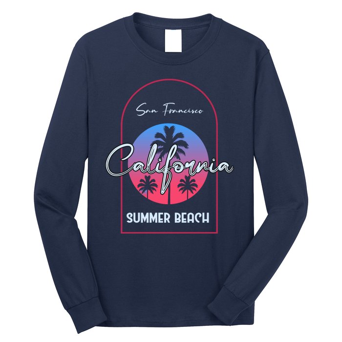 San Francisco California Summer Beach Long Sleeve Shirt