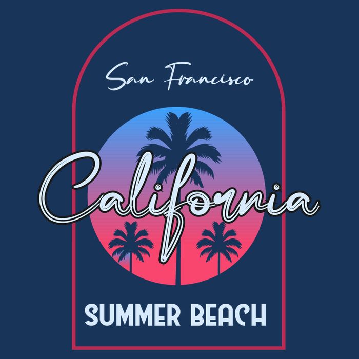 San Francisco California Summer Beach Sustainable Bucket Hat