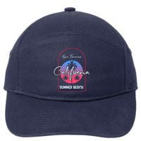San Francisco California Summer Beach 7-Panel Snapback Hat