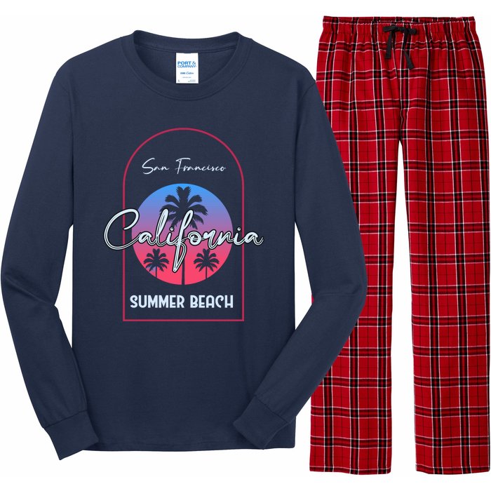 San Francisco California Summer Beach Long Sleeve Pajama Set