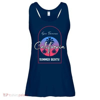San Francisco California Summer Beach Ladies Essential Flowy Tank