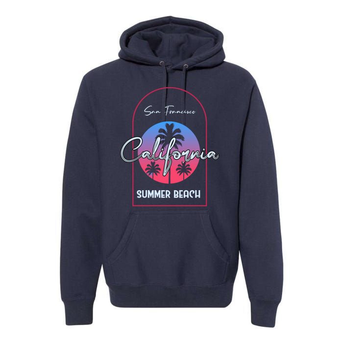 San Francisco California Summer Beach Premium Hoodie