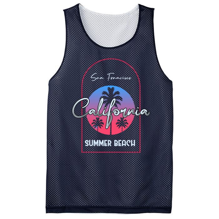 San Francisco California Summer Beach Mesh Reversible Basketball Jersey Tank