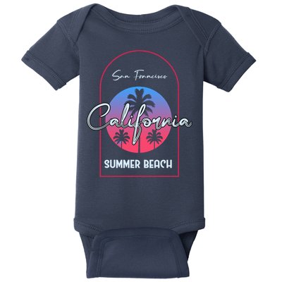San Francisco California Summer Beach Baby Bodysuit