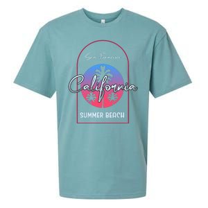 San Francisco California Summer Beach Sueded Cloud Jersey T-Shirt