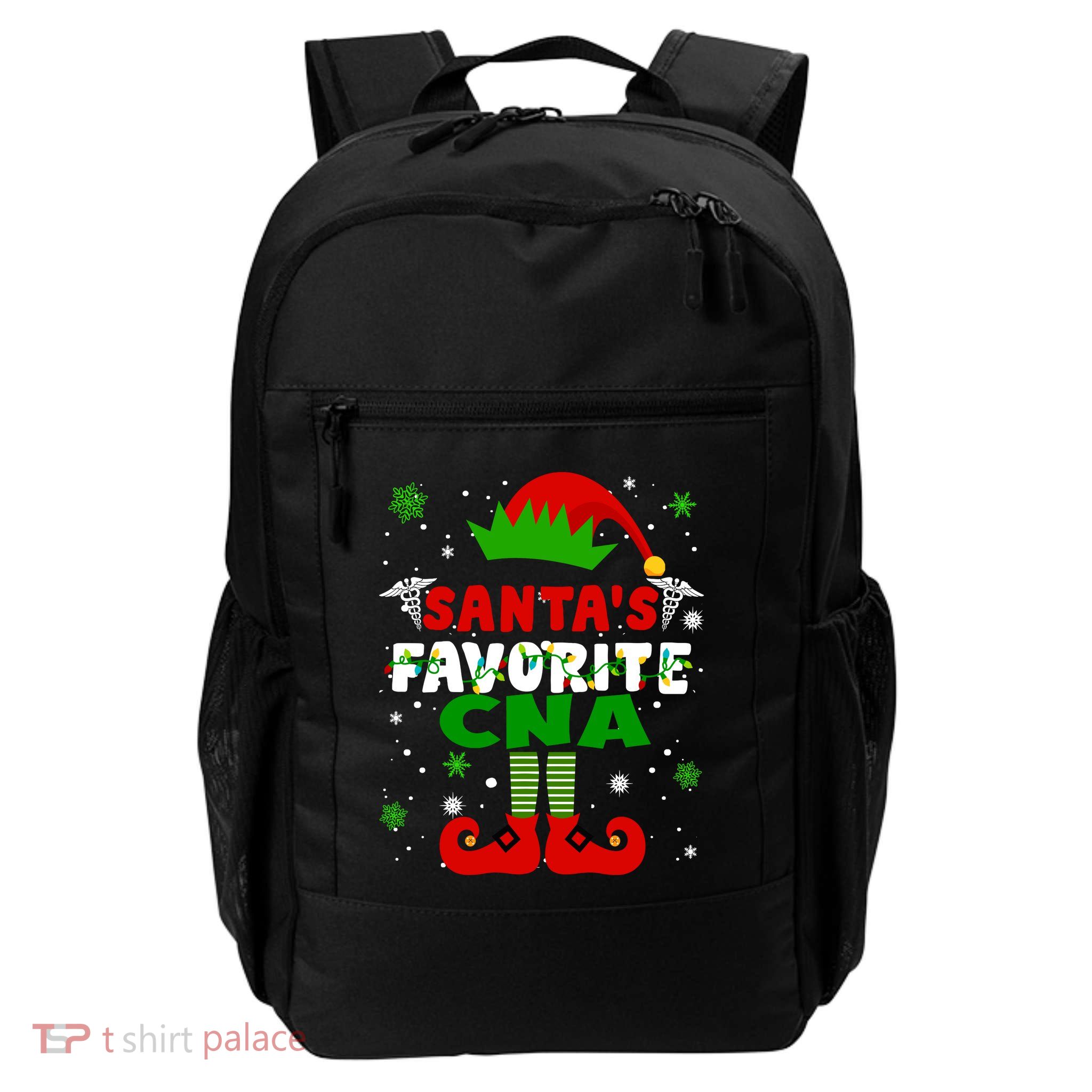 SantaS Favorite Cna Funny Christmas Gifts Daily Commute Backpack