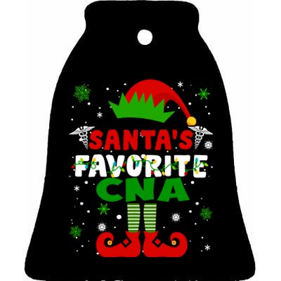 SantaS Favorite Cna Funny Christmas Gifts Ceramic Bell Ornament