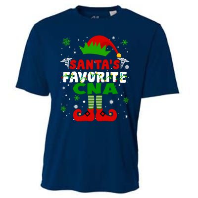 SantaS Favorite Cna Funny Christmas Gifts Cooling Performance Crew T-Shirt