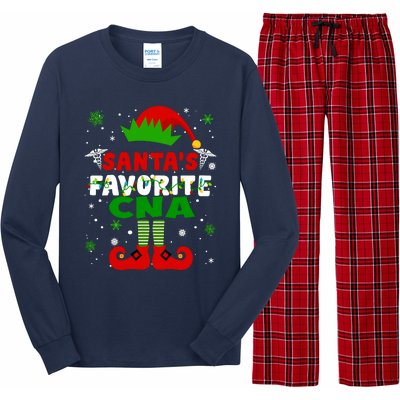 SantaS Favorite Cna Funny Christmas Gifts Long Sleeve Pajama Set