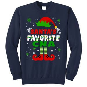 SantaS Favorite Cna Funny Christmas Gifts Tall Sweatshirt