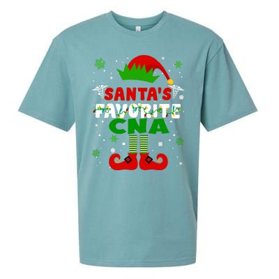 SantaS Favorite Cna Funny Christmas Gifts Sueded Cloud Jersey T-Shirt