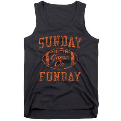 Sunday Funday Cleveland Football Retro Tank Top