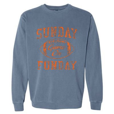 Sunday Funday Cleveland Football Retro Garment-Dyed Sweatshirt