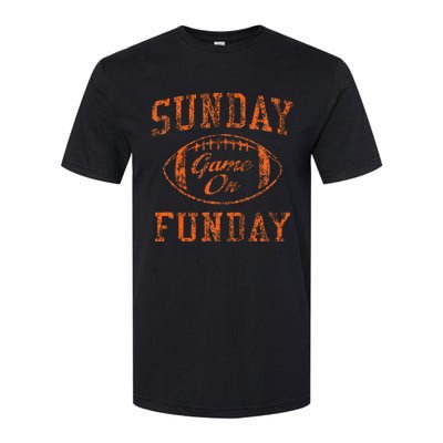 Sunday Funday Cleveland Football Retro Softstyle CVC T-Shirt