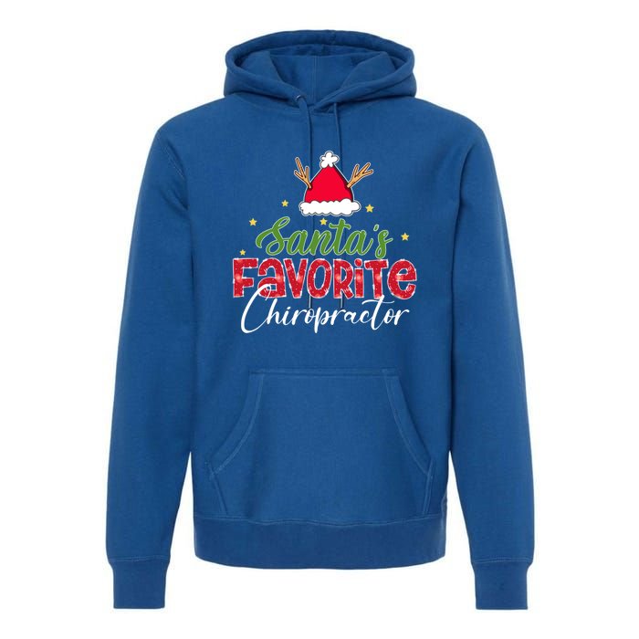 SantaS Favorite Chiropractor Christmas Gift Premium Hoodie