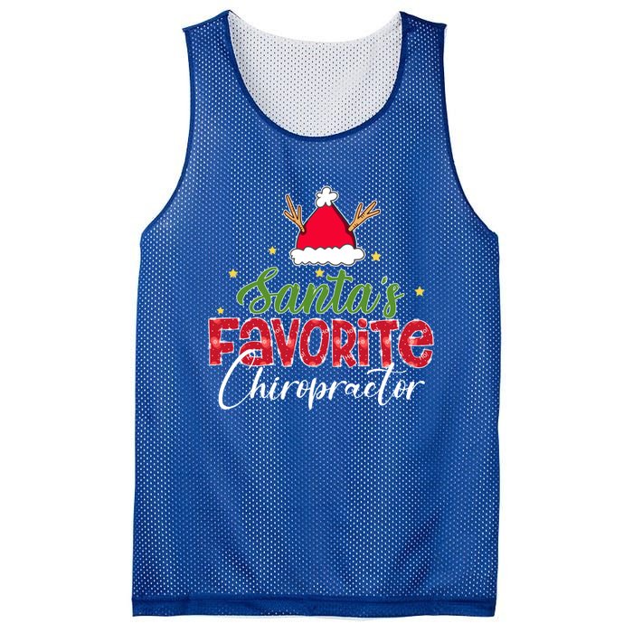 SantaS Favorite Chiropractor Christmas Gift Mesh Reversible Basketball Jersey Tank