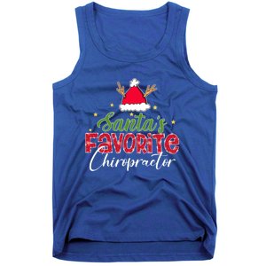 SantaS Favorite Chiropractor Christmas Gift Tank Top