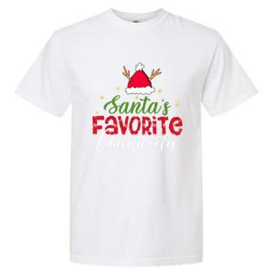 SantaS Favorite Chiropractor Christmas Gift Garment-Dyed Heavyweight T-Shirt