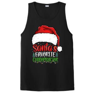 SantaS Favorite Chiropractor Funny Christmas Chiropractor Gift PosiCharge Competitor Tank