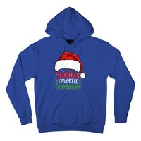 SantaS Favorite Chiropractor Funny Christmas Chiropractor Gift Hoodie