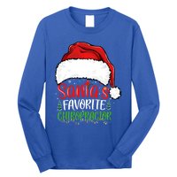 SantaS Favorite Chiropractor Funny Christmas Chiropractor Gift Long Sleeve Shirt