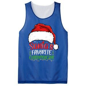 SantaS Favorite Chiropractor Funny Christmas Chiropractor Gift Mesh Reversible Basketball Jersey Tank