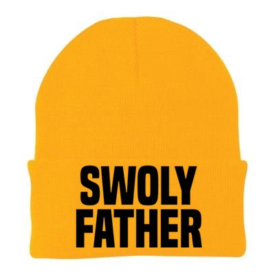 Swoly Father Cool Gift Novelty Fitness Cool Gift Father's Day Gift Idea Knit Cap Winter Beanie