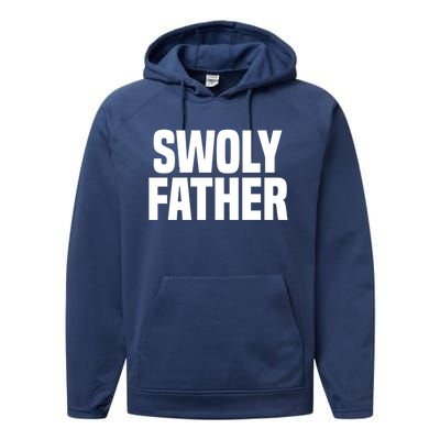 Swoly Father Cool Gift Novelty Fitness Cool Gift Father's Day Gift Idea Performance Fleece Hoodie