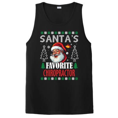 SantaS Favorite Chiropractor Funny Christmas Gift PosiCharge Competitor Tank