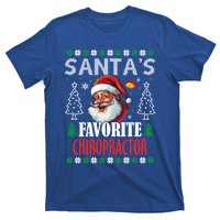 SantaS Favorite Chiropractor Funny Christmas Gift T-Shirt