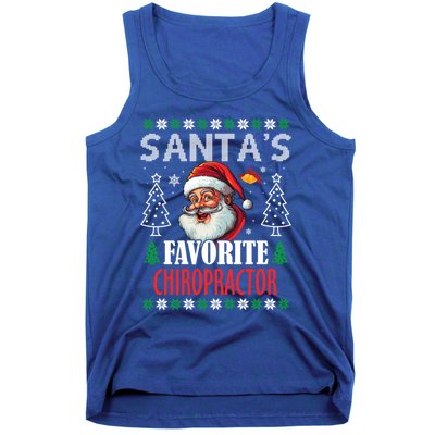 SantaS Favorite Chiropractor Funny Christmas Gift Tank Top