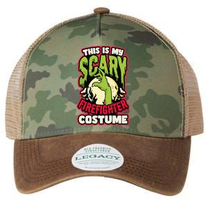 Scary Firefighter Costume Design Halloween Firefighter Funny Gift Legacy Tie Dye Trucker Hat