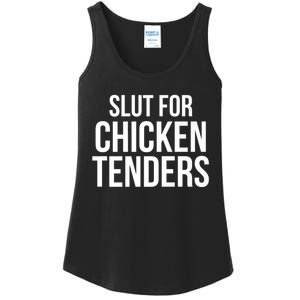 Slut For Chicken Tenders Ladies Essential Tank