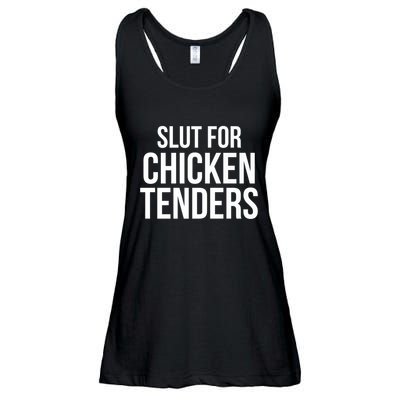 Slut For Chicken Tenders Ladies Essential Flowy Tank