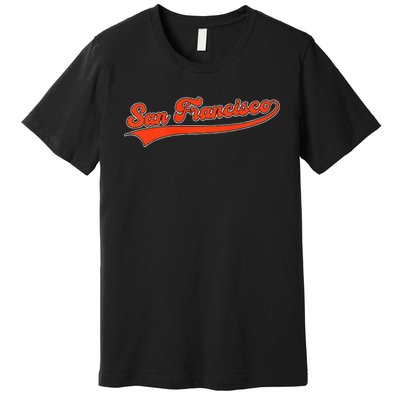 San Francisco California Retro Vintage Throwback Design Premium Premium T-Shirt