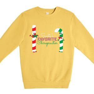 SantaS Favorite Chiropractor Funny Gift Premium Crewneck Sweatshirt