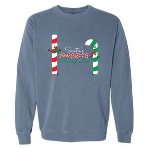 SantaS Favorite Chiropractor Funny Gift Garment-Dyed Sweatshirt