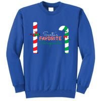 SantaS Favorite Chiropractor Funny Gift Tall Sweatshirt