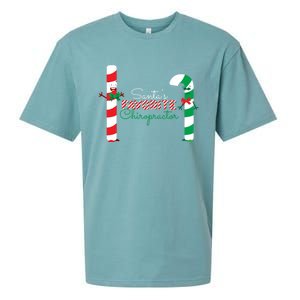 SantaS Favorite Chiropractor Funny Gift Sueded Cloud Jersey T-Shirt