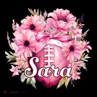 Sara Football Custom Name Gift Drawstring Bag