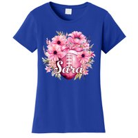 Sara Football Custom Name Gift Women's T-Shirt