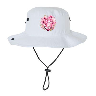 Sara Football Custom Name Gift Legacy Cool Fit Booney Bucket Hat