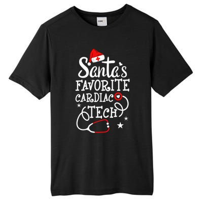 Santa's Favorite Cardiac Tech Christmas Cardiovascular Tech Gift Tall Fusion ChromaSoft Performance T-Shirt